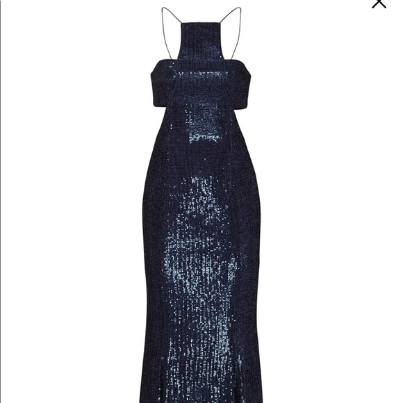 Jay Godfrey gown- beautiful cut out, subtle sequence dress - Picture 6 of 7